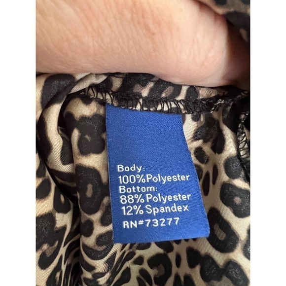 Apt 9 leopard print‎ bodysuit size L - Picture 5 of 6
